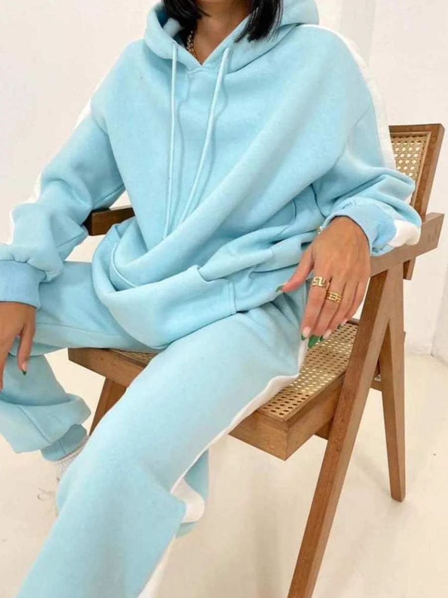 Long-sleeved Sweater and Trousers Two-piece Suit