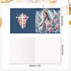 6pcs DIY Holy Mother Jesus Diamond Painting Greeting Cards
