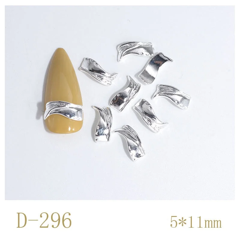 Nail Decoration Irregular Special Shaped Rutin Designs Metal Rhinestones 50 pcs/Set Nail Tips For Beauty Salons-Nail Inspo