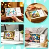 2027-2028 Two-Year Diamond Painting Calendar Kit, 13 Exquisite Multicolor Butterfly And Floral Illustrations, Large Size Desk Calendar, Mosaic Art Coil-Bound Desktop Planner