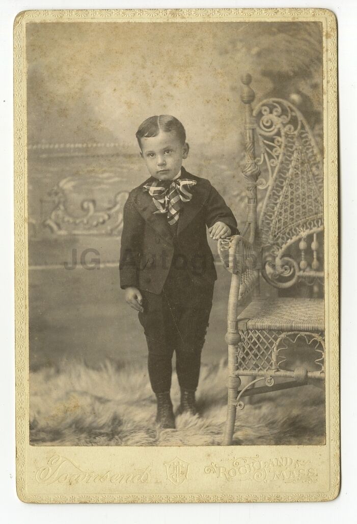 19th Century Children - 19th Century Cabinet Card Photo Poster paintinggraph - Rockland, MA