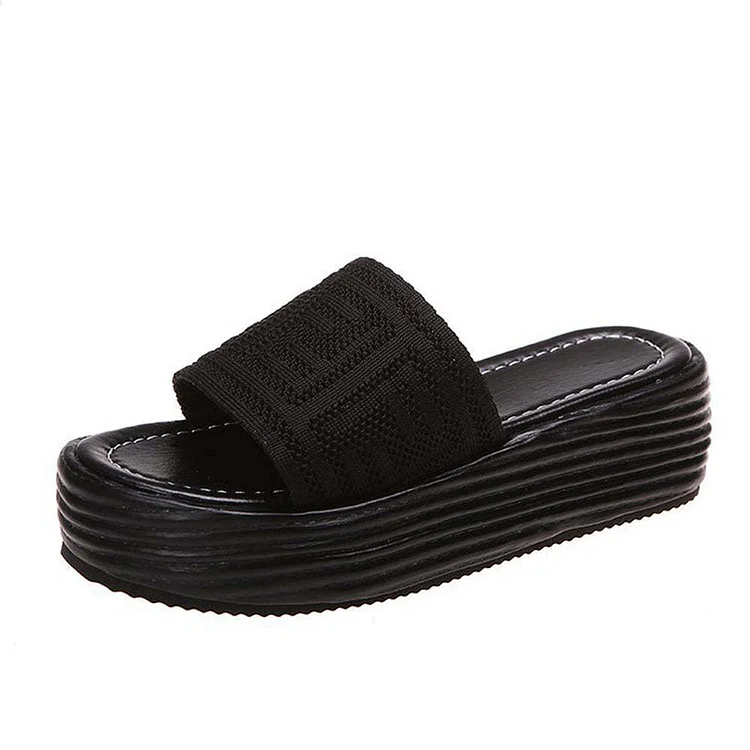 Women Mesh Platform Slides Sandals  Stunahome.com