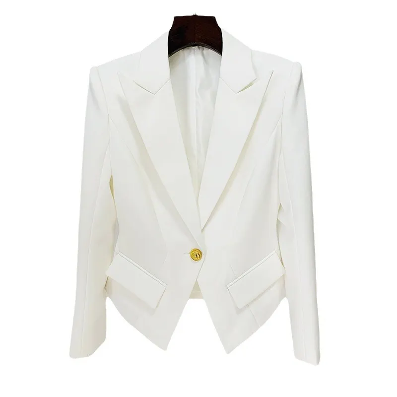Nigikala Nigikala Quality 2025 Star Fashion A Buckle Lion Buckle Clasp Velvet Blazer Jacket