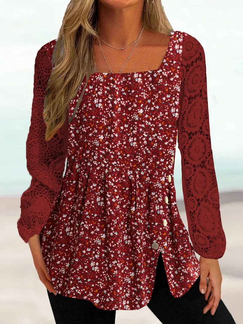 Women Half Sleeve V-neck Solid Color Dress