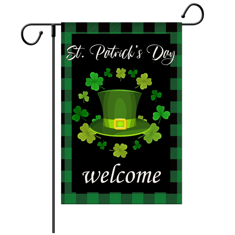 St. Patrick's Day Gonk Garden Flag
