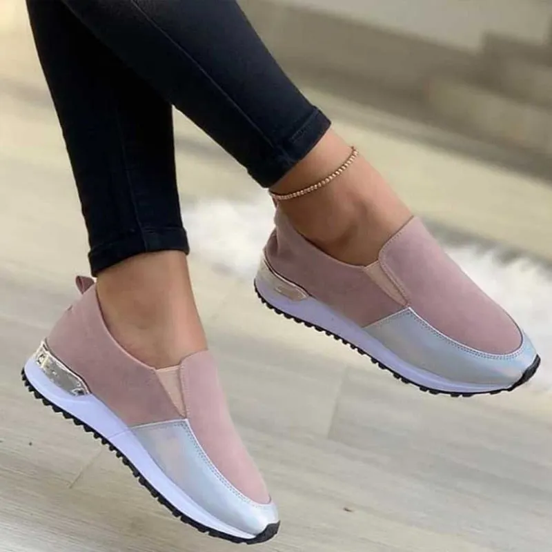 Women Fashion Sneakers Ladies Lace Up Vulcanized Shoes Casual Female Flat Comfort Walking Shoes Woman 2021 Fashion