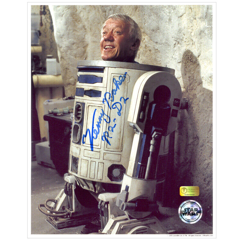 Kenny Baker Autographed Star Wars A New Hope R2-D2 8x10 Photo Poster painting