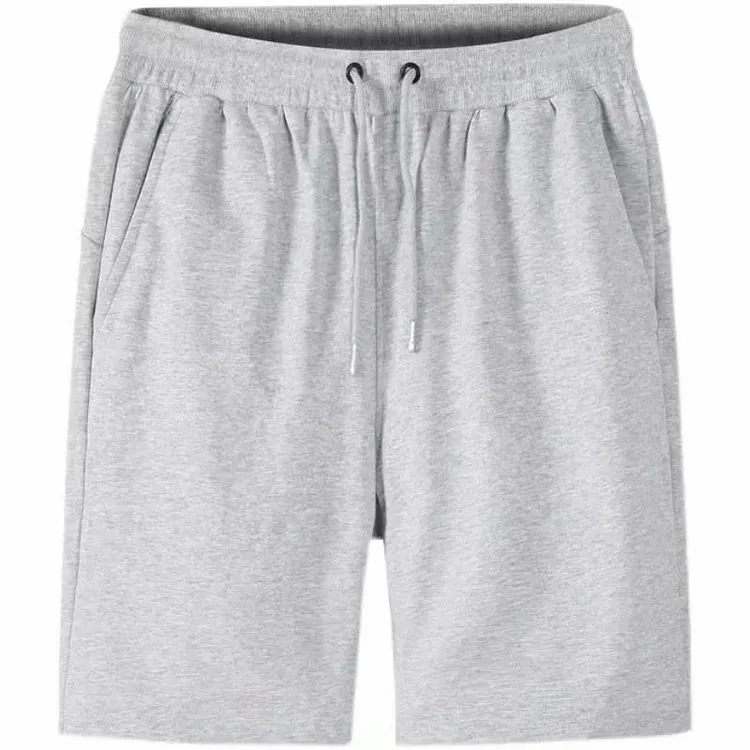 2025 Solid Color Plus Size Men's Capri Pants, 100% Cotton