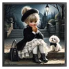 (Counted/Stamped)Cute Pet Girl-11CT Cross Stitch 40*40cm