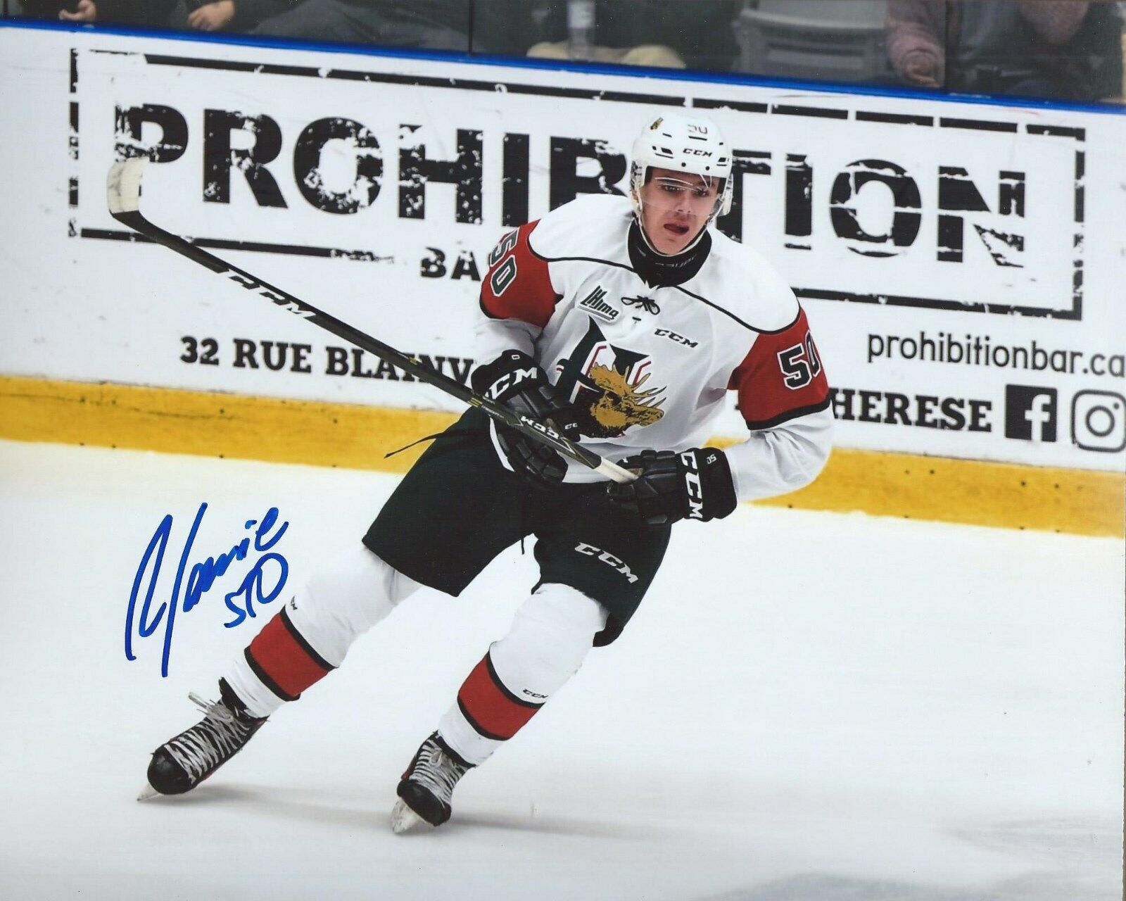 Raphael Lavoie Signed 8x10 Photo Poster painting Halifax Mooseheads Autographed COA