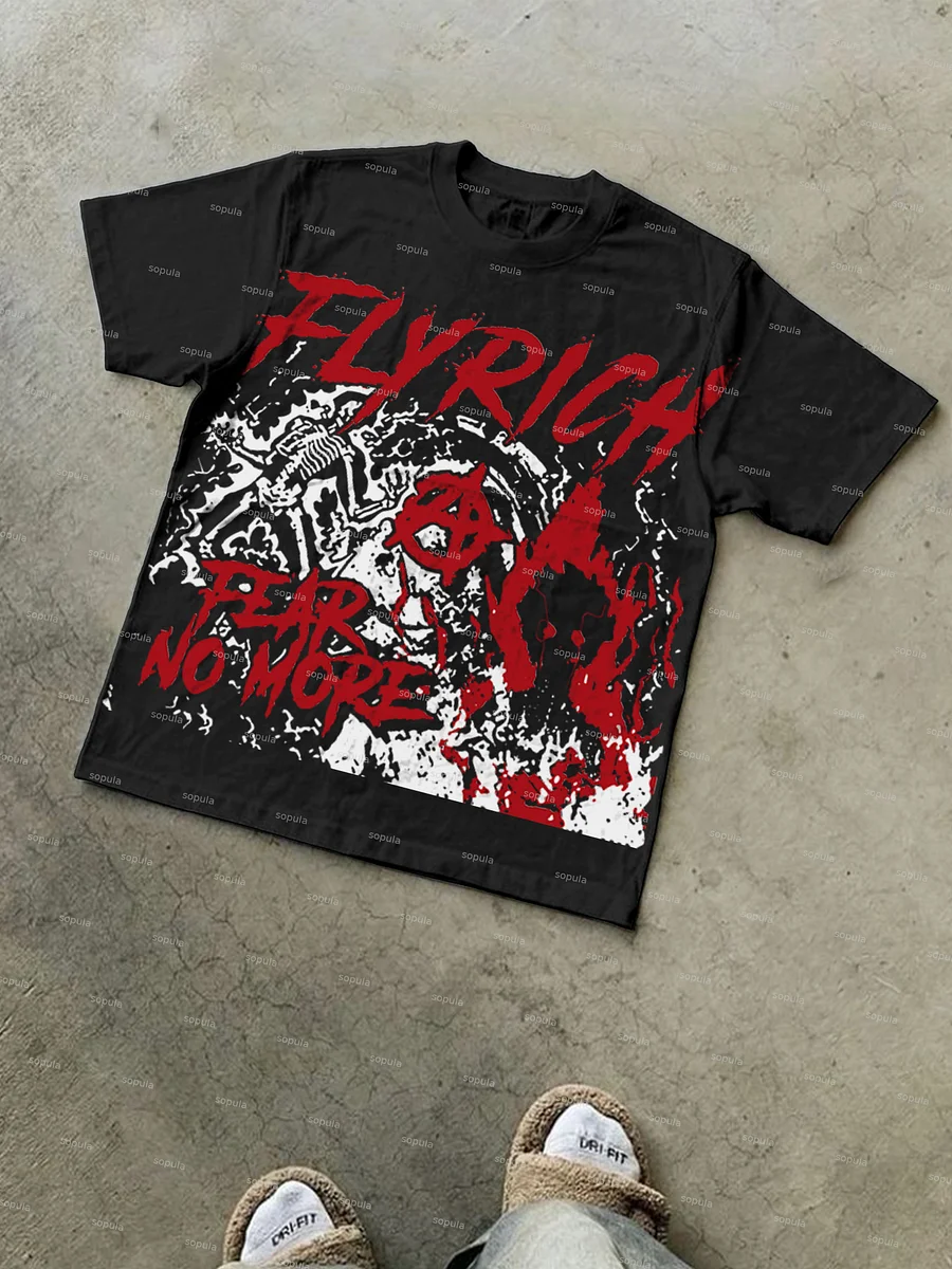 Unisex Fly Rich Graphic T-Shirt