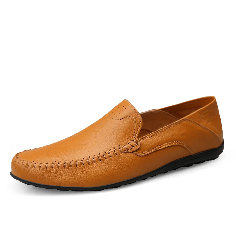 Letclo™Men's Genuine Leather Loafers Shoes letclo Letclo