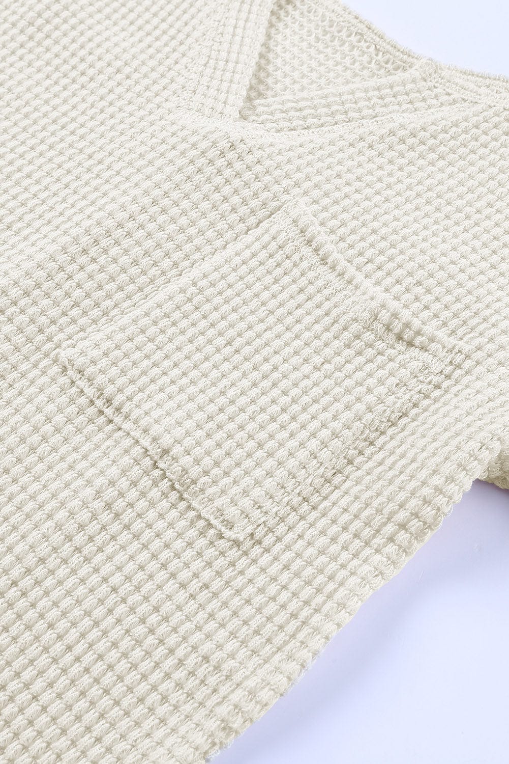 Everyday Waffle Knit Henley Top
