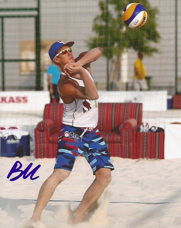 Mark Burik signed AVP Beach Volleyball 8x10 Photo Poster painting autographed Team USA