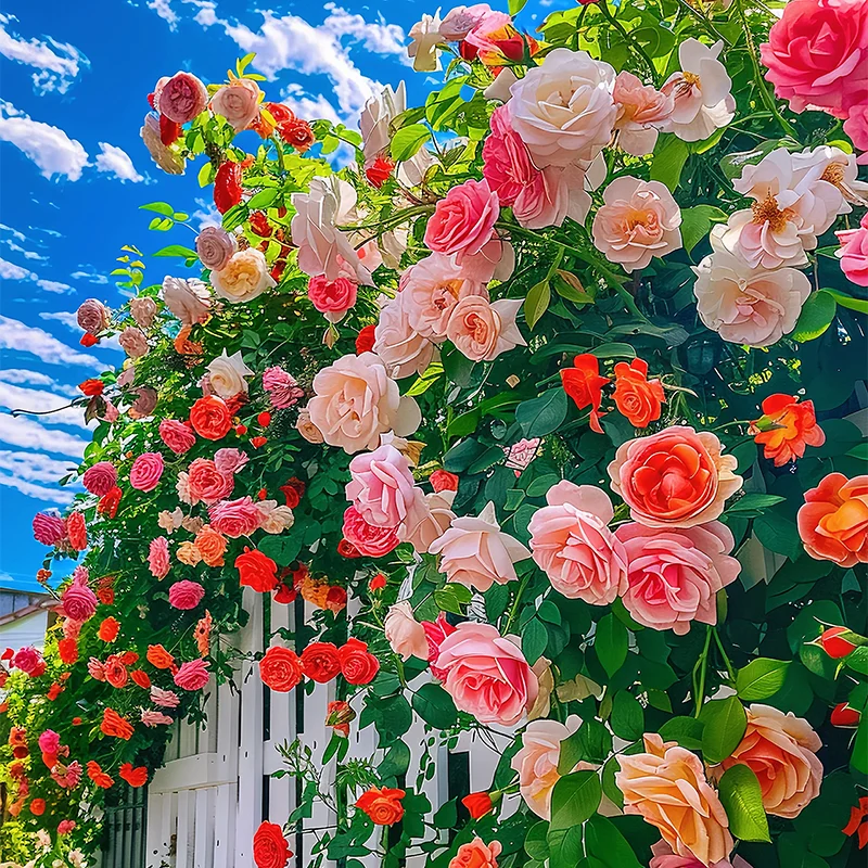 💐Five Color Roses - Climbing Rose🌹