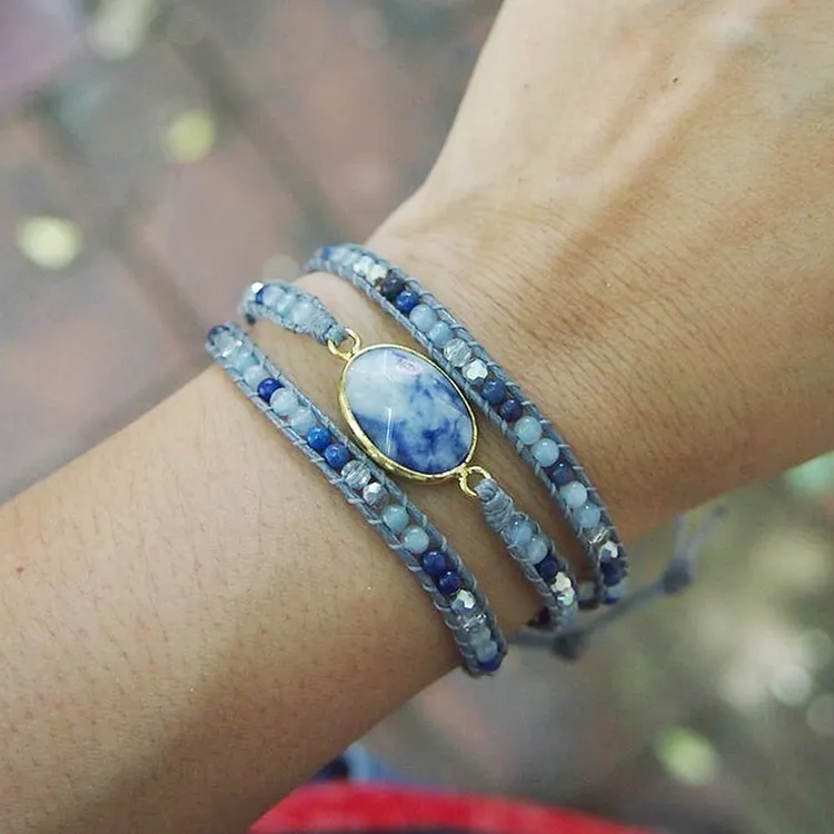 Sea of Love Triple Wrap Bracelet