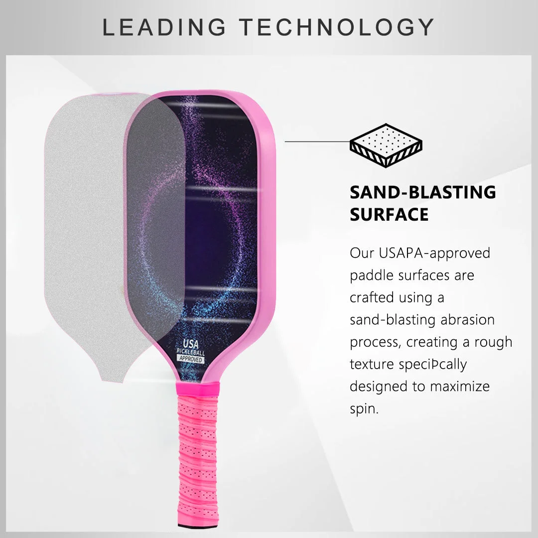 Original Paddle (16mm) T700 Sandblasted Carbon Fiber-Colorful Chaos