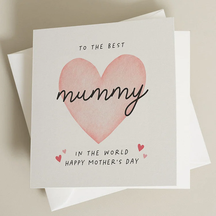 Mothers Day Card For Mummy, Handwritten Card For Mum,Beautiful Mothers Day Card