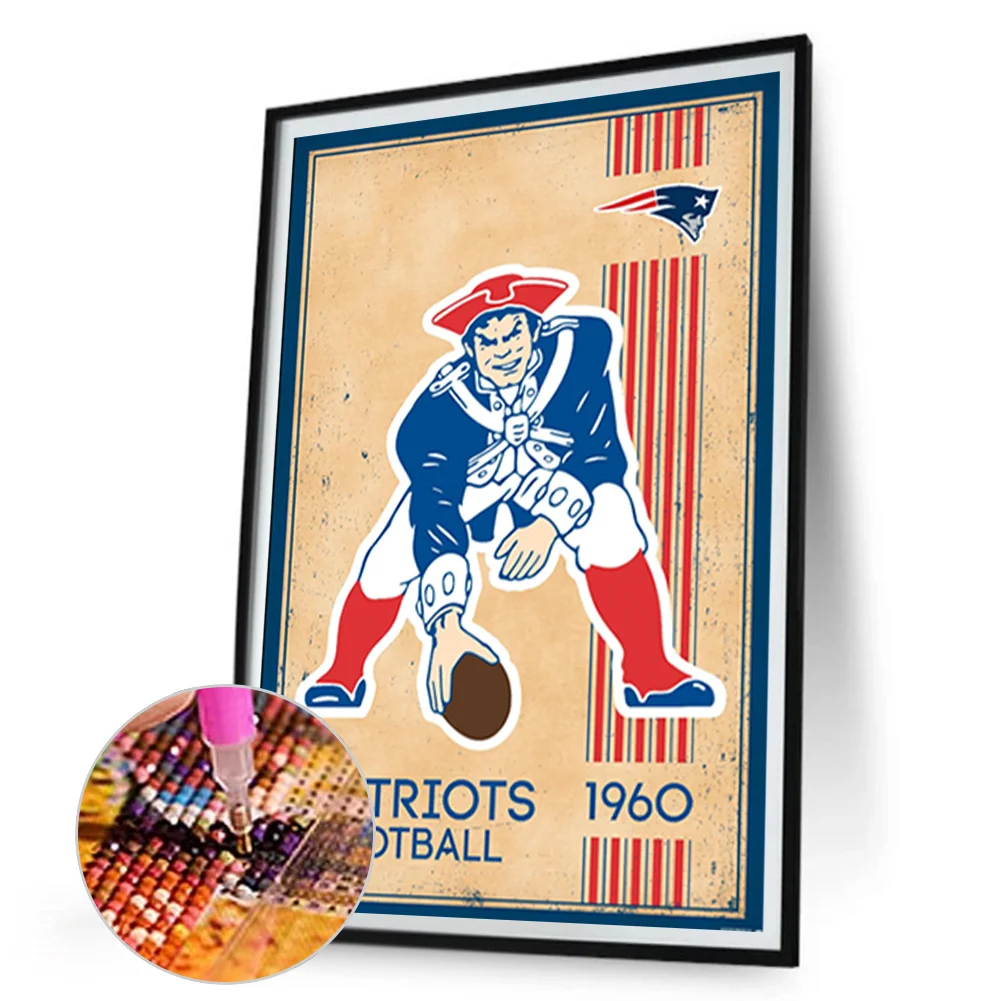 Diamond Painting - Full Round Drill - New England Patriots(Canvas|30*45cm)