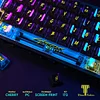 Cyberpunk Cyberpunk Theme 172-Key Full Set of PC Fully Transparent Keycaps Original Height