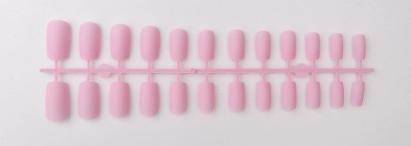 Solid Color Long Square Head Frosted Nail Art Patch Wearing Nail Piece Semi-finished Fake Nail Multicolor Strip Nail Art