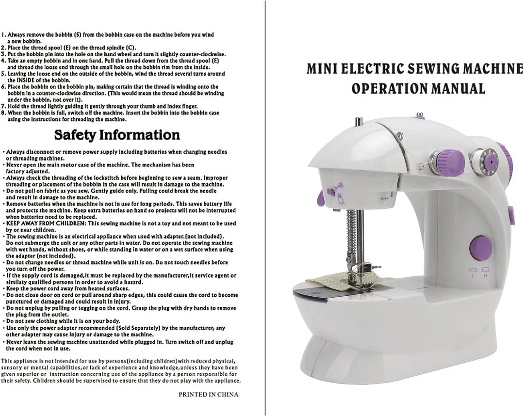 Portable small electric sewing machine