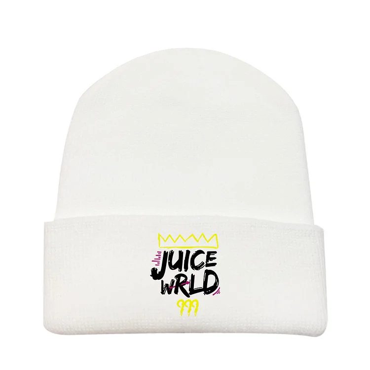 Hip Hop Juice Wrld Printed Knitted Hats Beanie Hat at Hiphopee