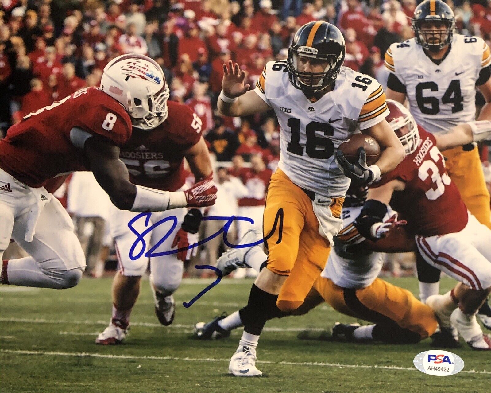 CJ Beathard Signed Autographed Iowa Hawkeyes 8x10 Photo Poster painting 49ers Psa/Dna