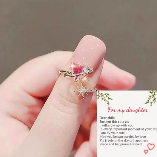 For granddaughter - "I hope you are surrounded by love" ring