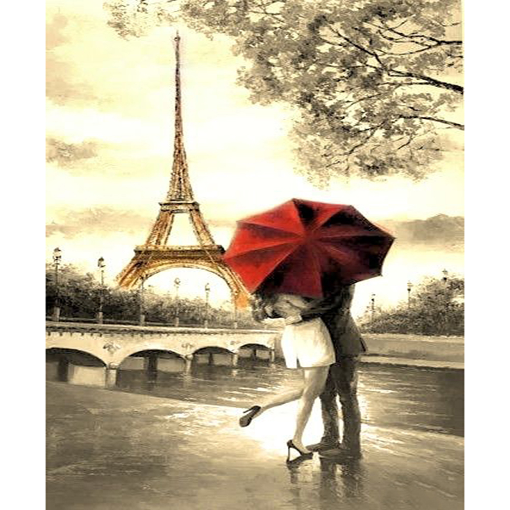 

30*40CM - Round Drill Diamond Painting - Embrace, 501 Original