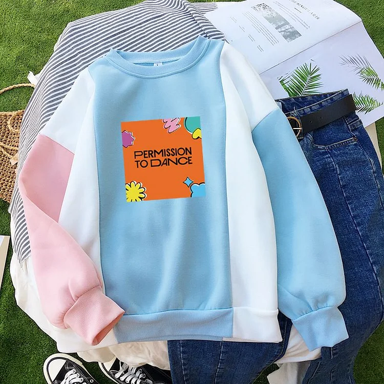 방탄소년단 Permission To Dance Colorblock Sweater