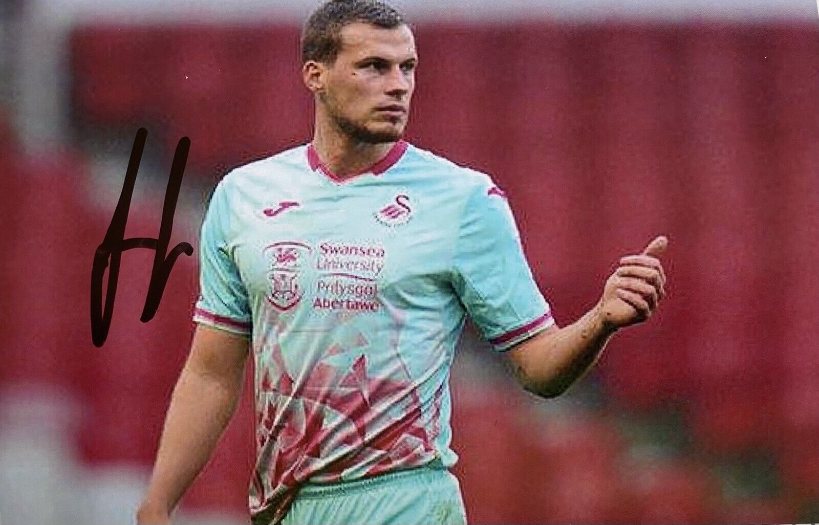 Ryan Bennett Genuine Hand Signed Swansea City 6X4 Photo Poster painting 2