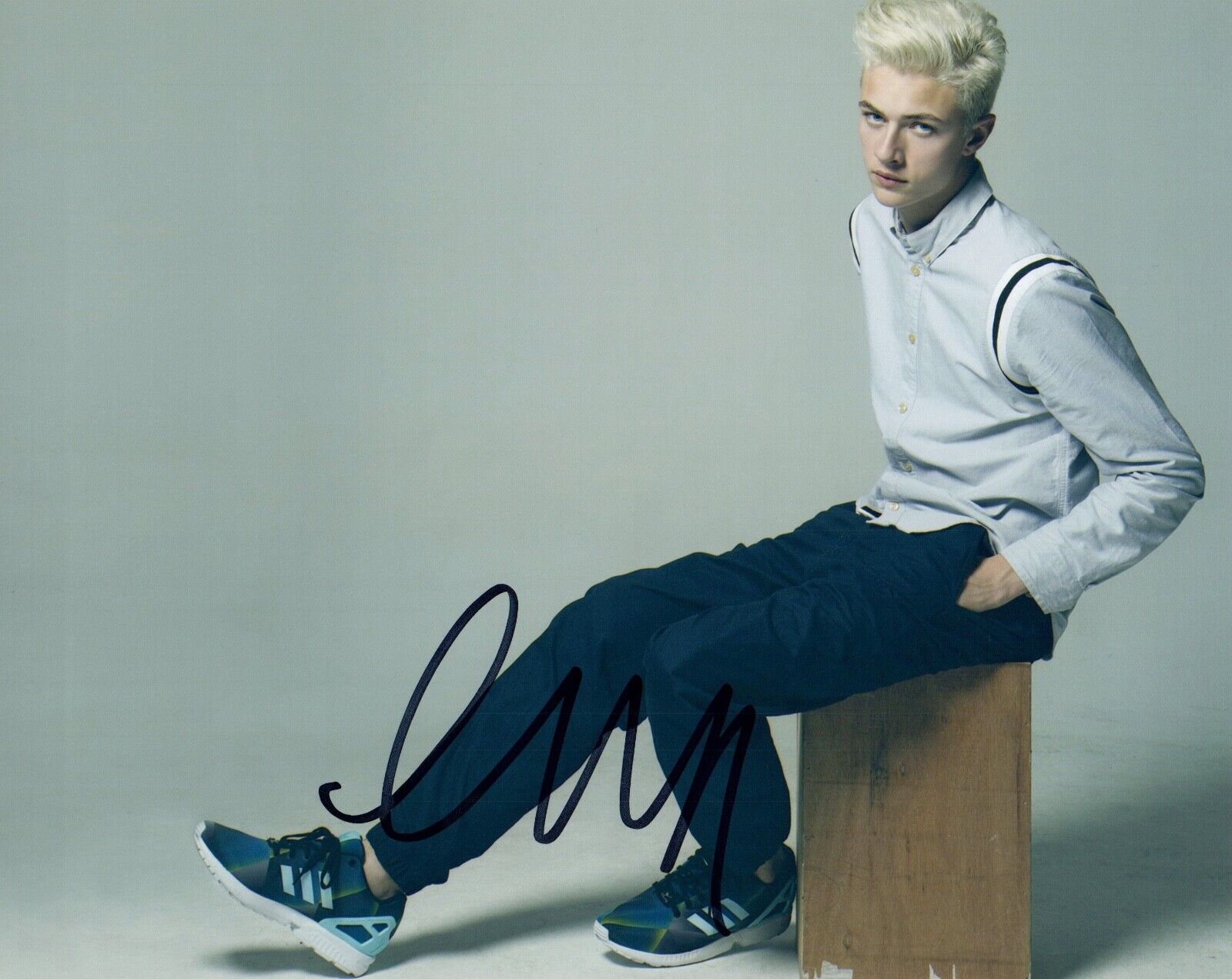 Lucky Blue Smith Signed Autograph 8x10 Photo Poster painting Handsome Male Model COA