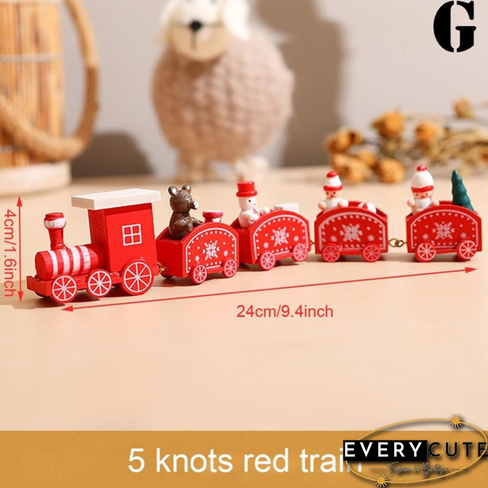 Christmas Wooden Little Train Merry Christmas Decoration For Home Christmas Ornaments New Year Gifts Xmas Decor Navidad Noel