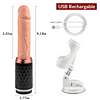 7 Vibrating & Telescopic Modes 360&deg; Rotation Realistic Dildo