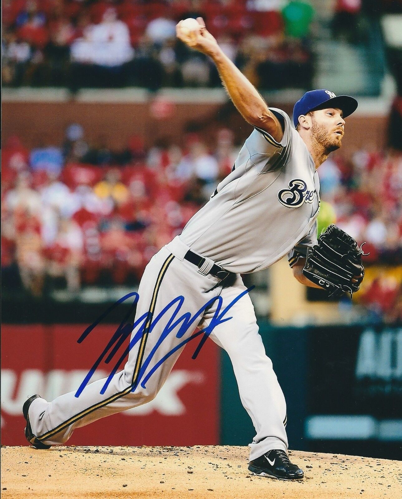 Signed 8x10 TAYLOR JUNGMANN Milwaukee Brewers Autographed Photo Poster painting - COA