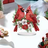 (US Local)5D DIY Diamond Painting Special Shape Desk Ornament Cardinal Bird Decor Kit