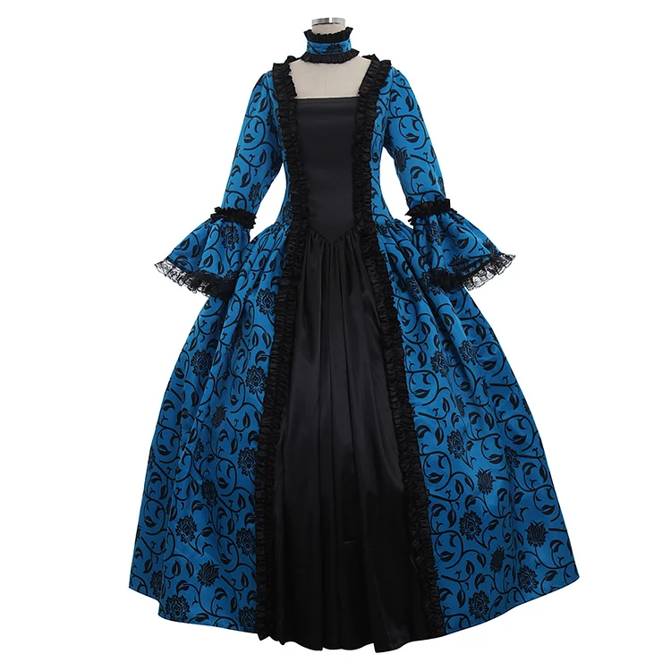 ✨In Stock✨Women's Gothic Medieval Dress Cosplay Carnival Halloween Costume Women Retro Vestidos