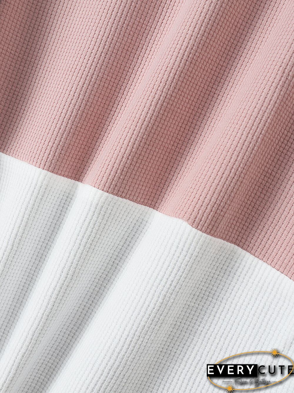 Color Block Dropped Shoulder Long Sleeve Loose Sweatshirt