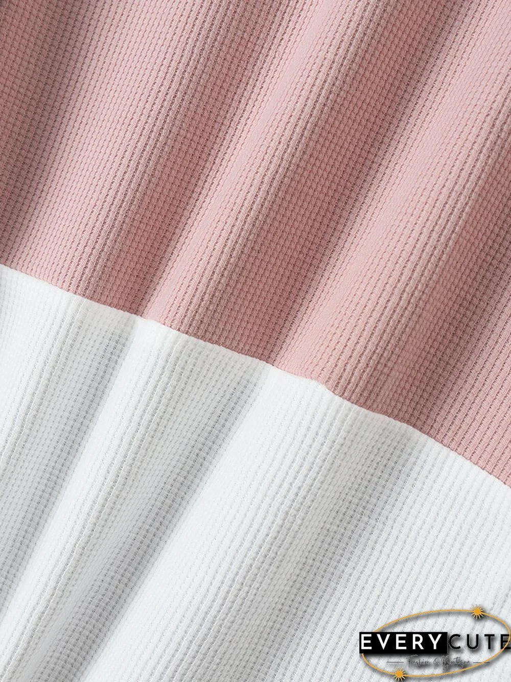 Color Block Dropped Shoulder Long Sleeve Loose Sweatshirt