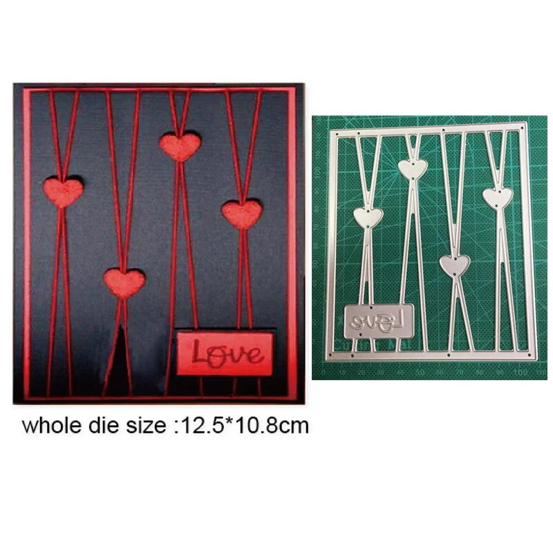 Craft Metal Cutting Dies Cut Die Mold Lace Background Frame Decoration Scrapbooking Dies Knife Mould Blade Punch Stencils Dies