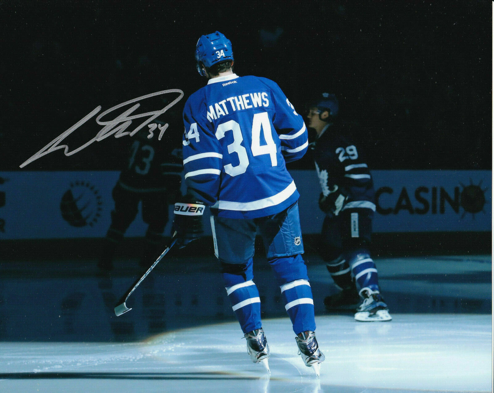 Auston Matthews Autographed Signed 8x10 Photo Poster painting ( Maple Leafs ) REPRINT