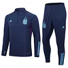 2022 Argentina Half-Pull Training Suit Royal Blue Jersey Set perfectftball