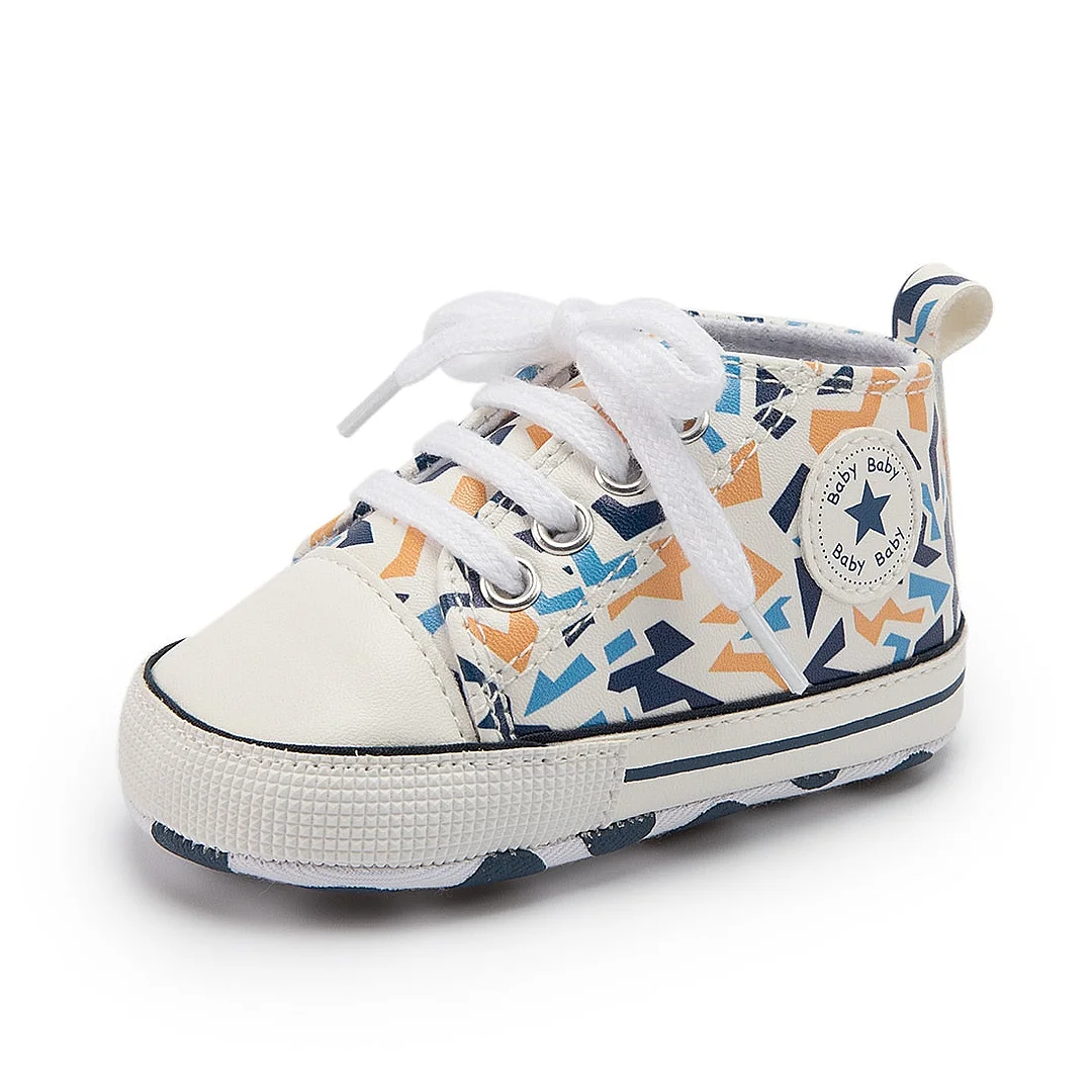 Baby Boys Girls First Walkers Shoes Infant Toddler Soft Sole Anti-slip Baby Shoes Newborn Canvas Baby Sports Sneakers Shoes