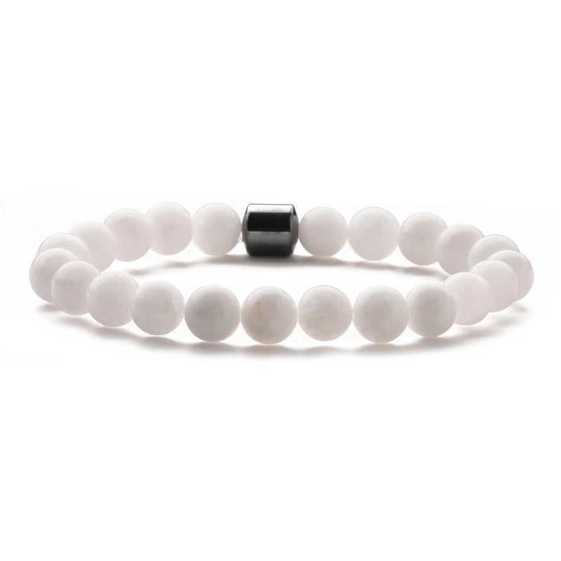 Minimalist Streetwear Geometric Turquoise Howlite Tiger Eye Beaded Unisex Bracelets