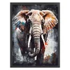 (Stamped/Counted) Watercolor Elephant-11CT/14CT Cross Stitch 40*53cm