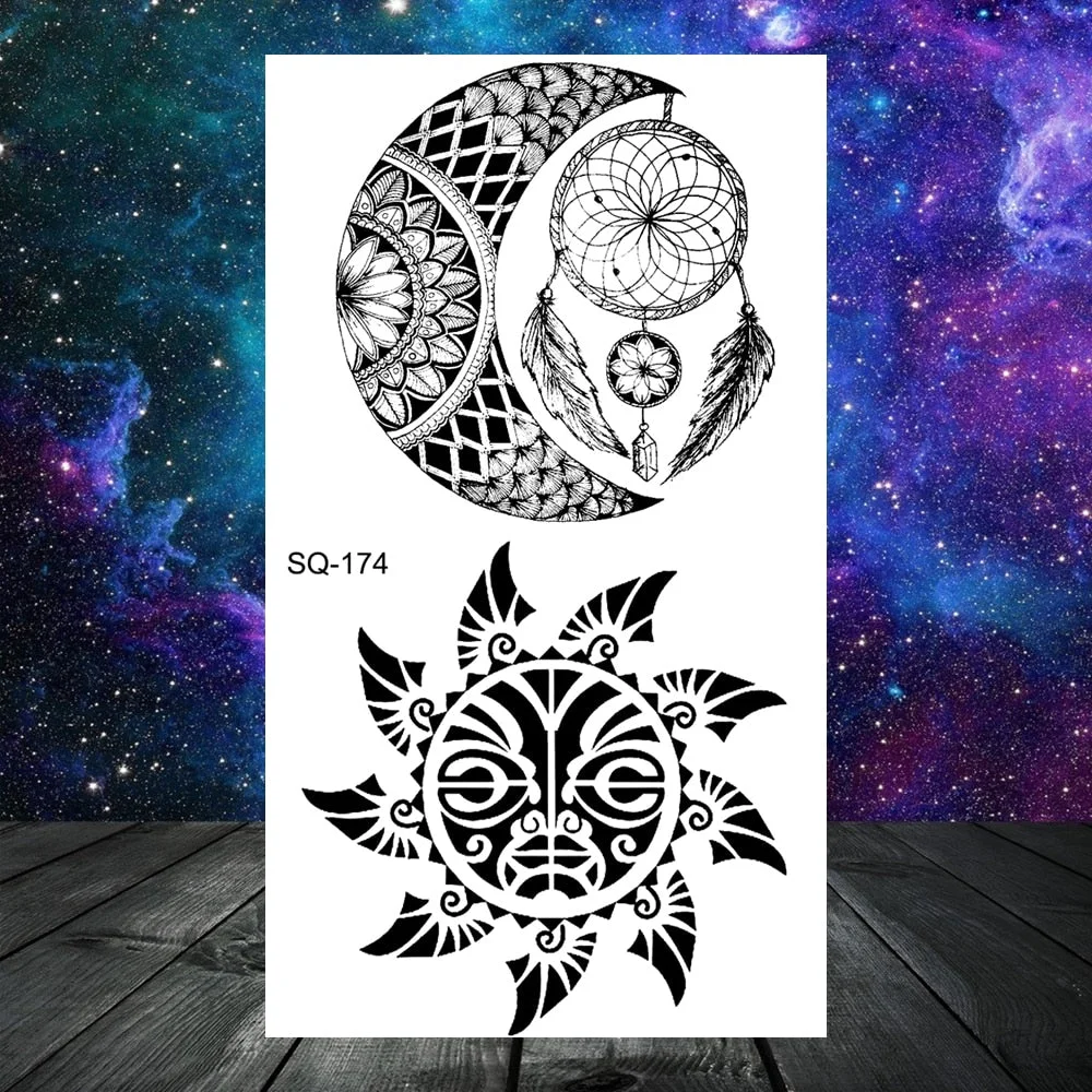 Black Butterfly Rose Flower Temporary Tattoos For Women Adult Men Cross Wings Anchor Whale Bow Fake Tattoo Hand Washable Tatoos