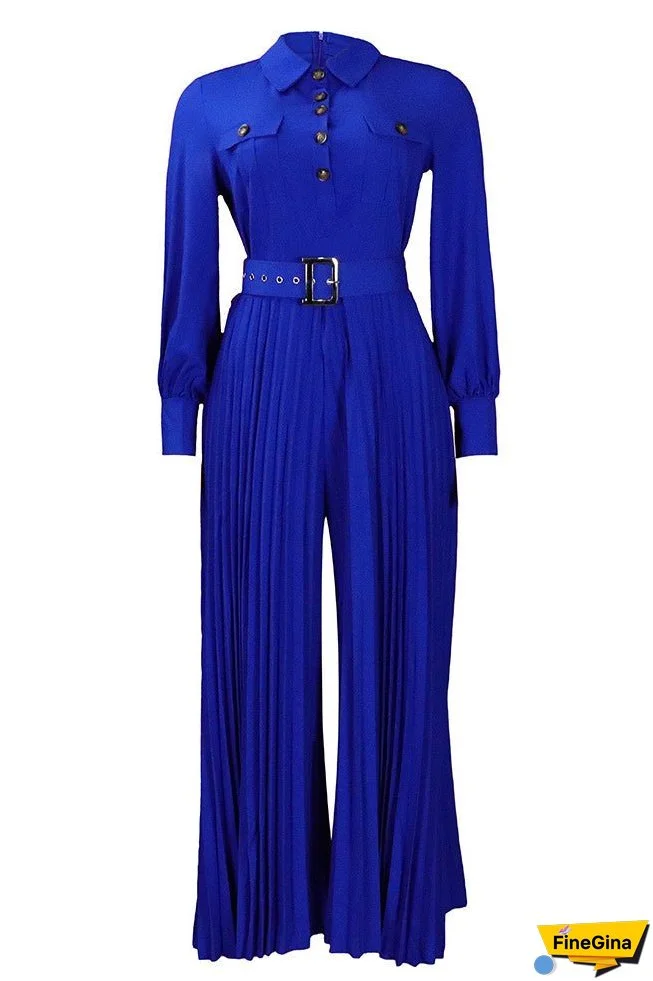 Chic Champagne Long Sleeve Jumpsuit