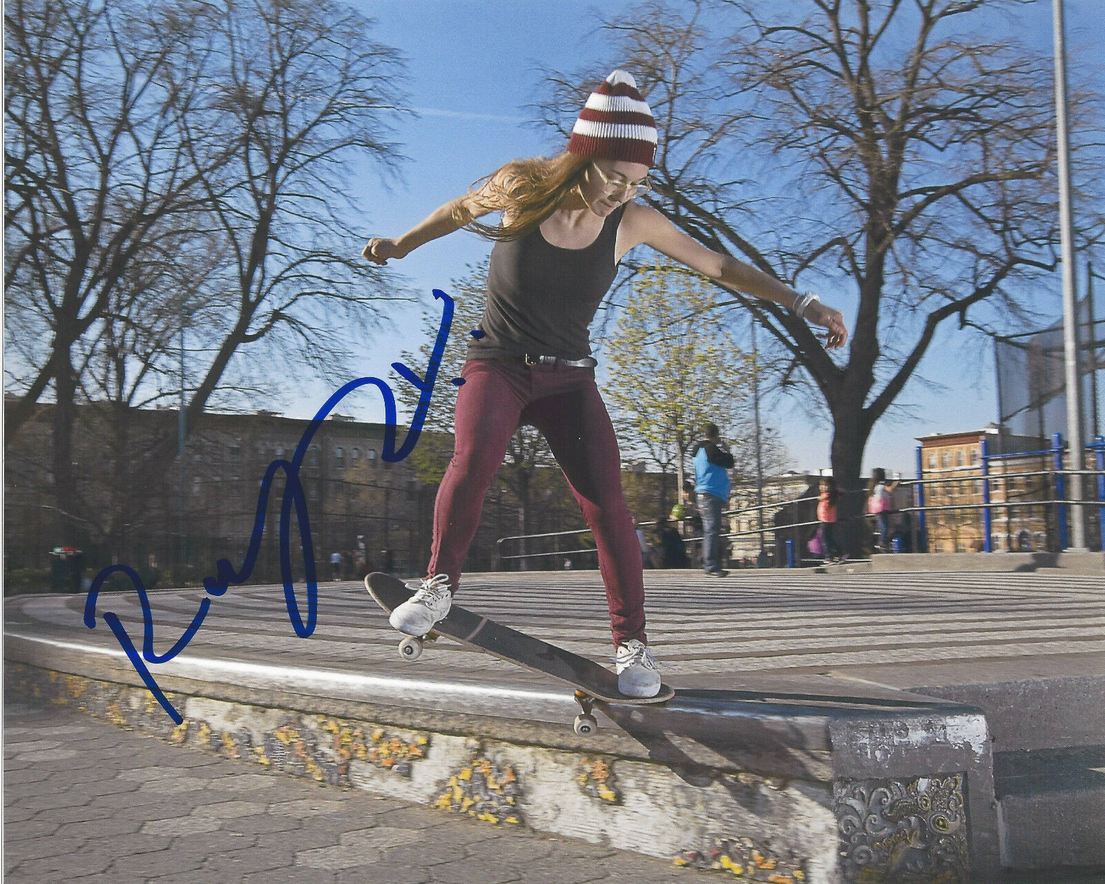 RACHELLE VINBERG SIGNED AUTHENTIC 'SKATE KITCHEN' 8X10 Photo Poster painting B COA SKATEBOARDER