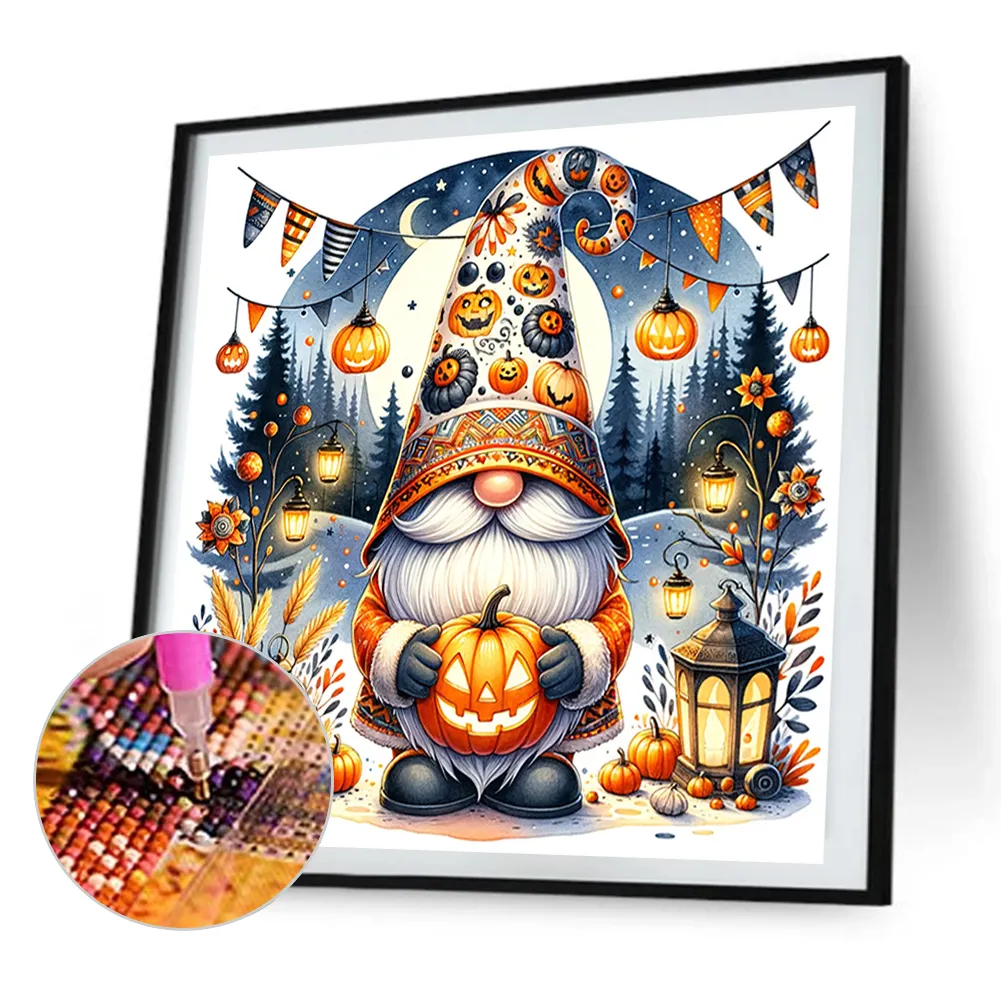 Partial AB Diamond Painting - Full Round Drill - Halloween Goblin(Canvas|45*45cm)